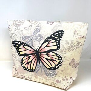 🆕😍Pink Butterfly Time Linen Tote